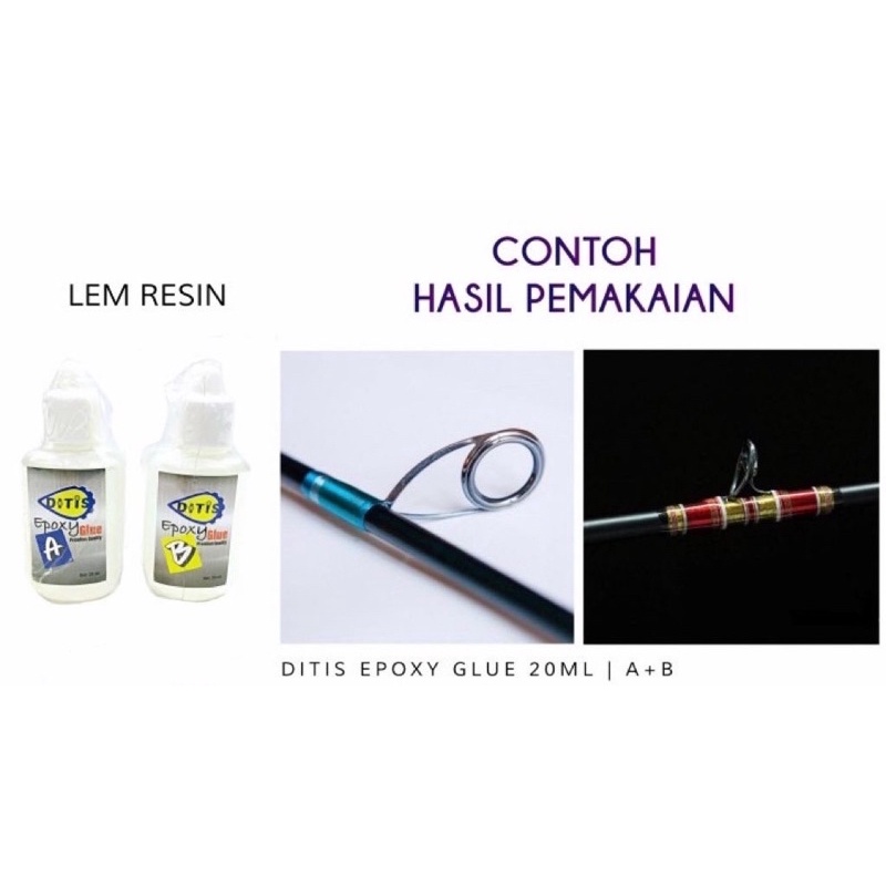 Lem Resin | DITIS EPOXY GLUE 20ML | A+B