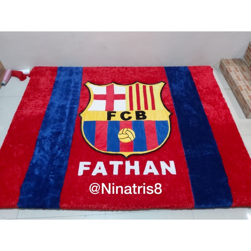 Karpet Karakter Bulu Rasfur Murah INOAC 5cm Uk 150x200 Motif Barcelona