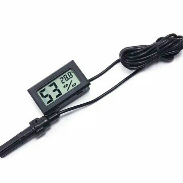 Mini LCD Digital Thermometer Hygrometer Temperature dengan kabel