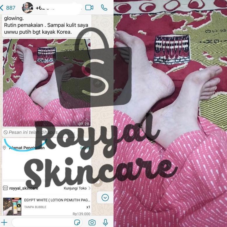 Lotion Pemutih Pagi & Malam [ Egypt White ]