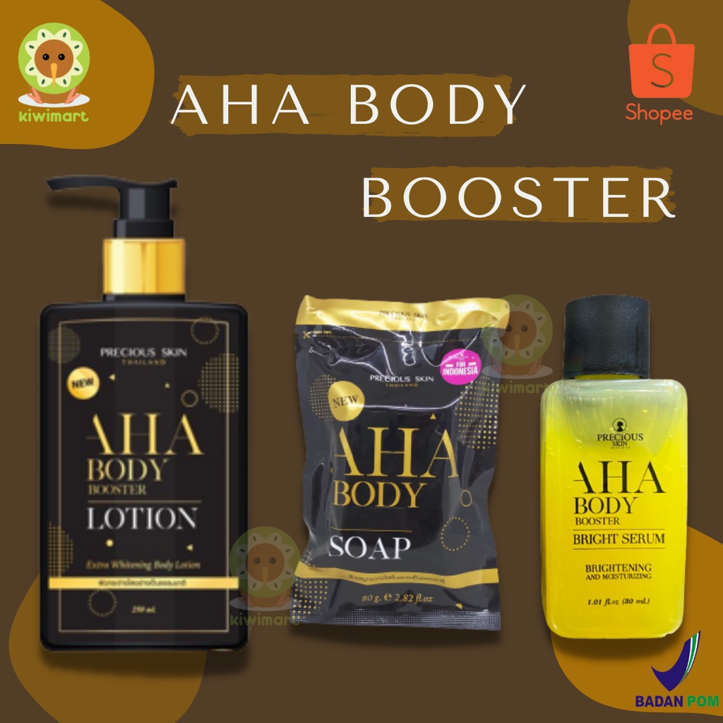 Jual AHA MIMI BODY BOOSTER BRIGHT SERUM AHA BODY SOAP AHA BODY