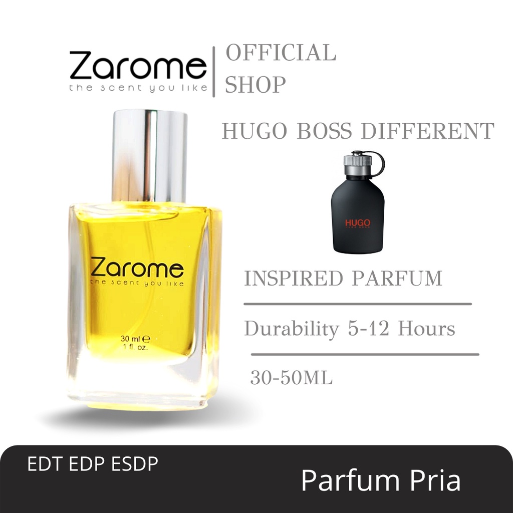 (ORIGINAL) Zarome Parfum Pria Aroma Hugo Boss Different