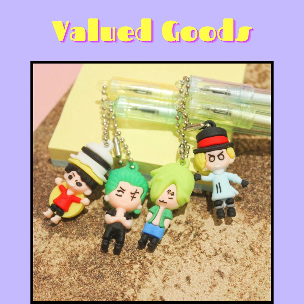 

Pulpen Gantungan One Piece - ZORO LUFFY SANJI - pena figur miniatur anime karakter lucu pen gel bolpoin bulpen warna warni unik alat tulis hadiah anak sekolah & kantor stationery cute karakter kartun - VALUED GOODS (VG)