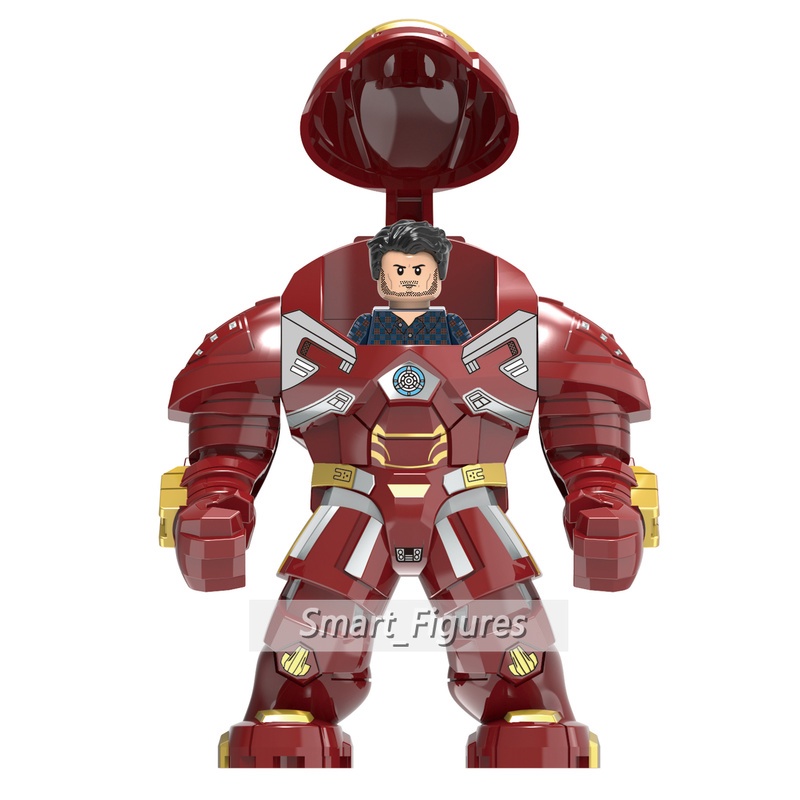 Mainan Action Figure Iron Man Minifigures MK37 MK39 Hulkbuster War Machine Patriot Marvel Untuk Hadiah Anak