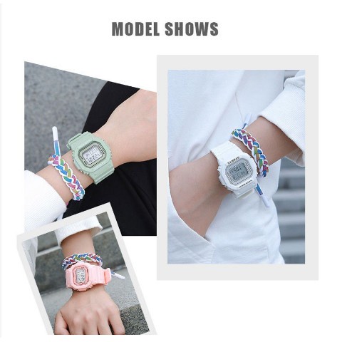 INDOMINI JT031 JAM TANGAN STRAP RUBBER DIGITAL FASHION KOREA STYLE SPORT LED PRIA WANITA IMPORT