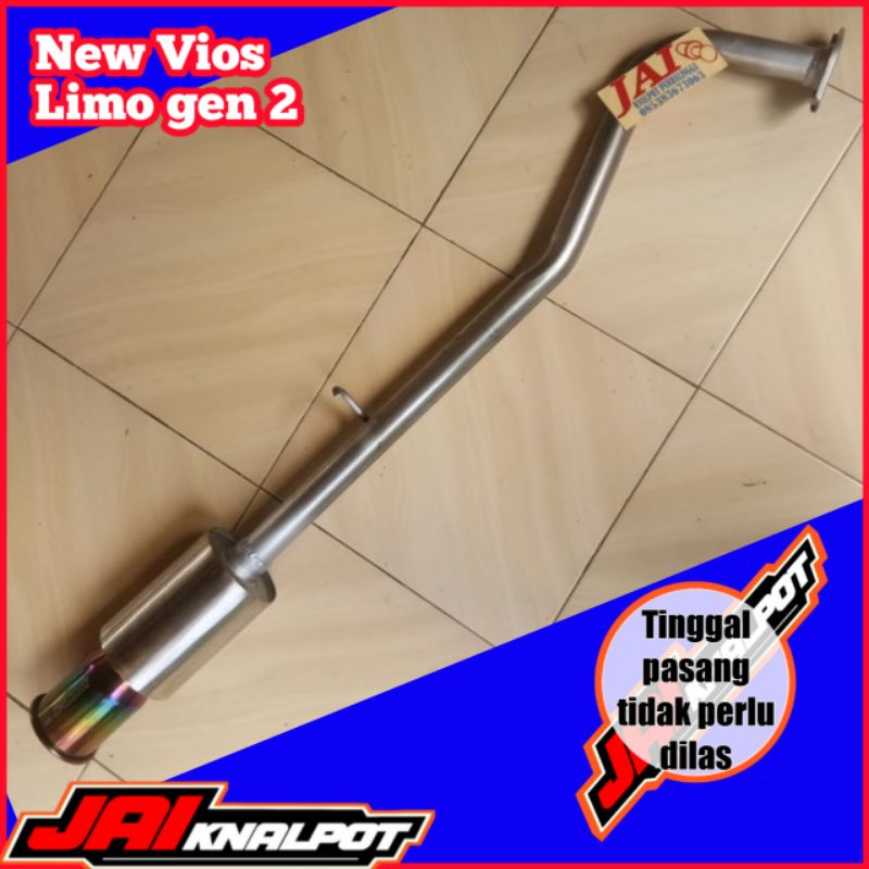 knalpot bolt on vios limo gen 2 dan gen 3