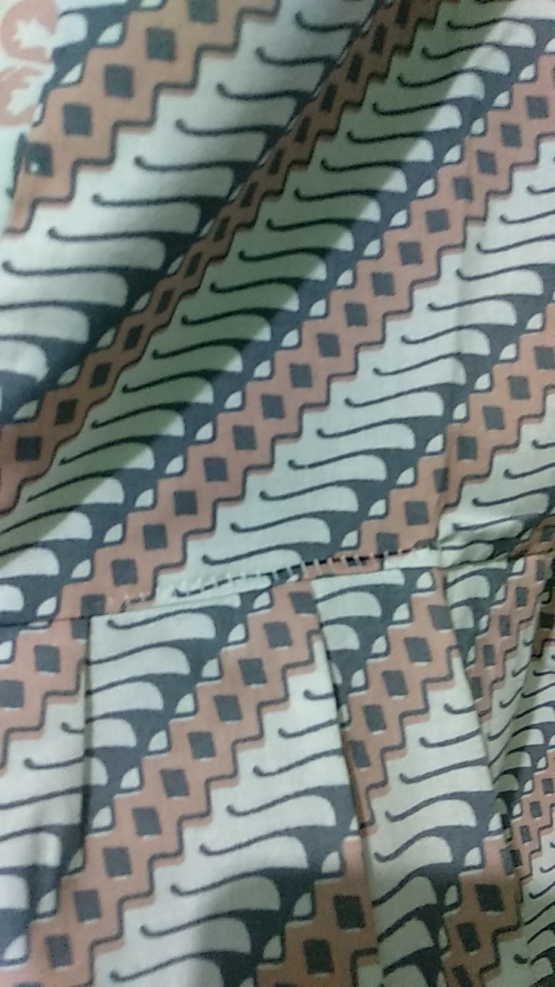 Tey-17 Batik Wanita Asj Sa Hrb026 Kenongo Kemeja Tosca Pendek