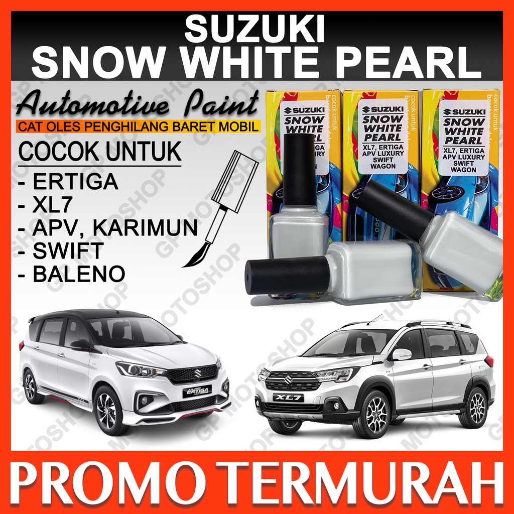 SUZUKI SNOW WHITE PEARL CAT OLES PENGHILANG BARET MOBIL LECET PUTIH METALIK ERTIGA APV SWIFT IGNIS