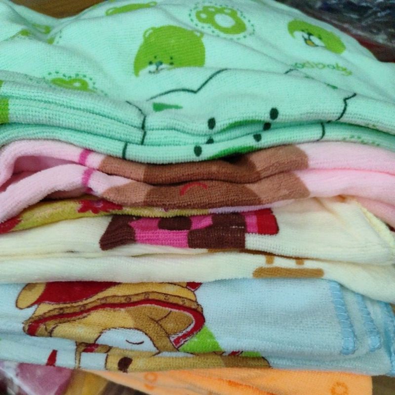 1525 Handuk mandi bayi sablon halus murah