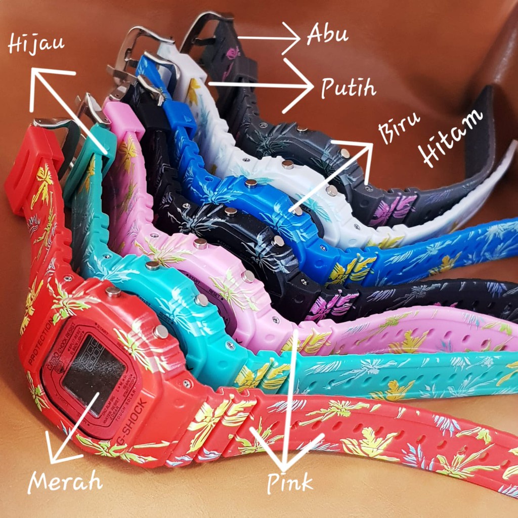 TERLARIS!!!JAM TANGAN PRIA G-SHOCK CASIO DW 5600 GS CASIO SEGI WARNA HITAM ANTI AIR DIGITAL one piece dw bunga dw loreng full hitam best seller ready stock TERIMA COD BAYAR DITEMPAT-4