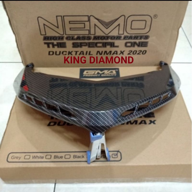 Ducktail New Nata2020 Carbon Nemo sirip Lampu Belakang bagian atas New Nmax Nemo Best Quality