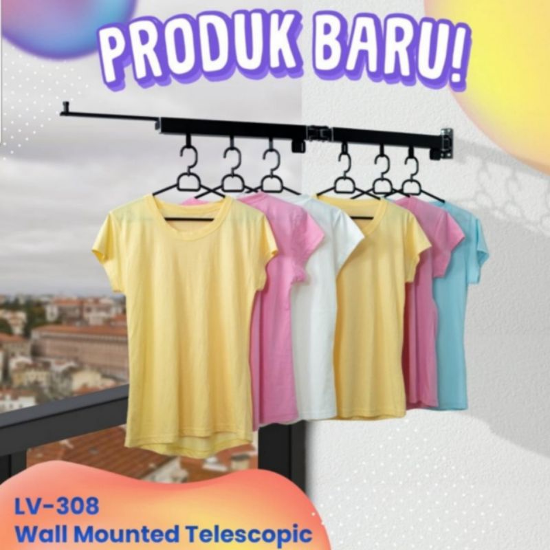 Liveo LV 307/Jemuran Baju/Gantungan Baju/Handuk/Hanger