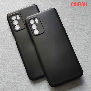 Case Oppo A16E A16K 6.52 Inchi Black Macaron Aero Oem Anti Crack Auto Focus Slimfit Pro Camera Hard SoftCase