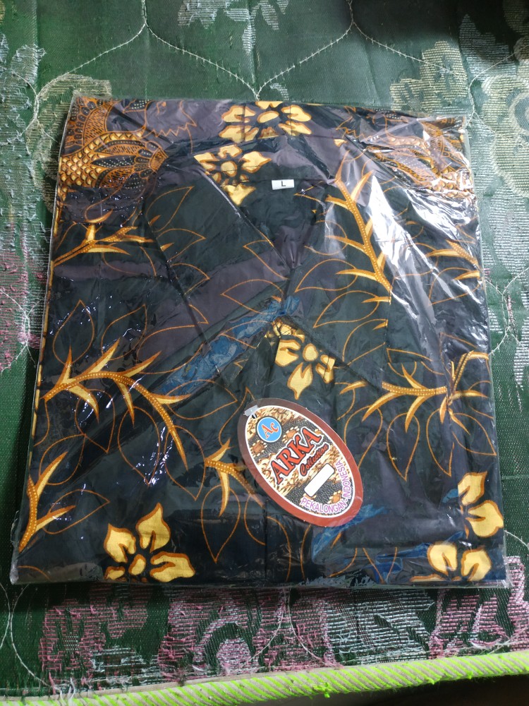Diskon Bswart Batik Hrb026 Kenongo Hem Pendek Padi Pekalongan M L Xl Batik Pria Murah Modern Grosir