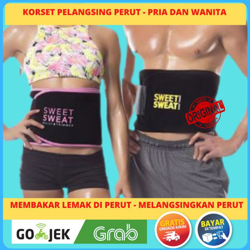 Korset Pelangsing Perut Wanita  Pembakar Lemar Perut Korset Pelangsing Perut Sweet Sweat Balt pengikat perut