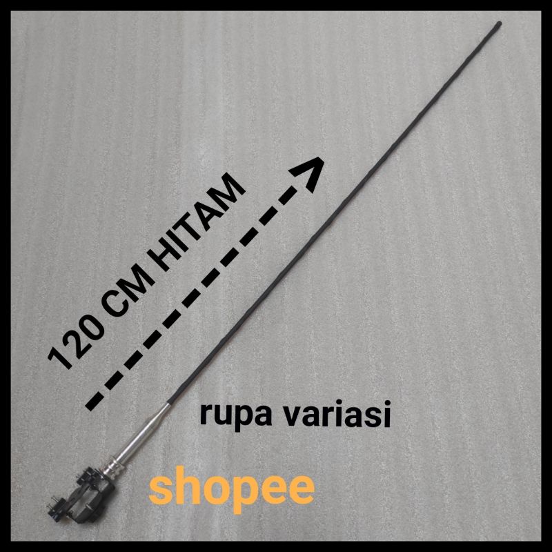 Antena antenna variasi jepit kap mesin dan bagasi belakang mobil motor universal DX chrome crome hitam tiang bendera