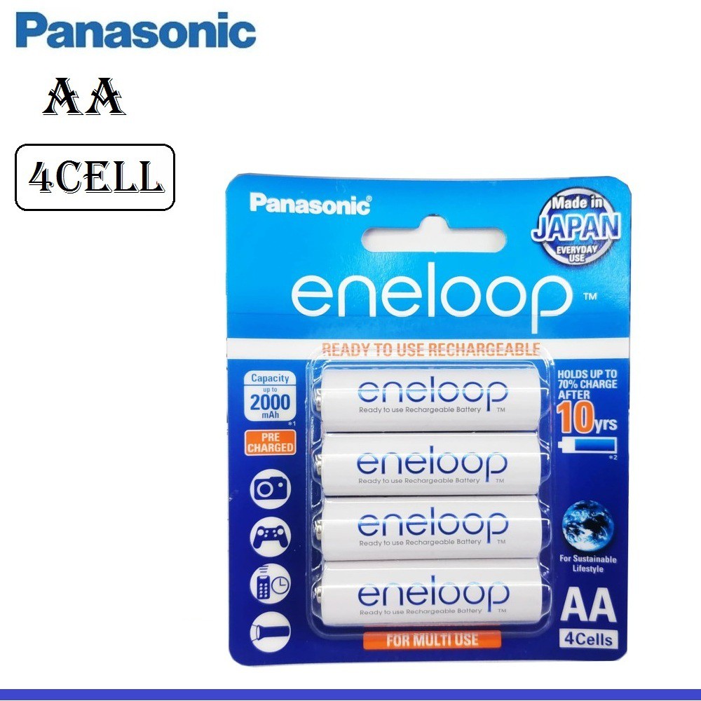 Baterai Panasonic Eneloop AA 1900mAh Battery Rechargeable Original Batrai Batre Eneloop AA Isi4