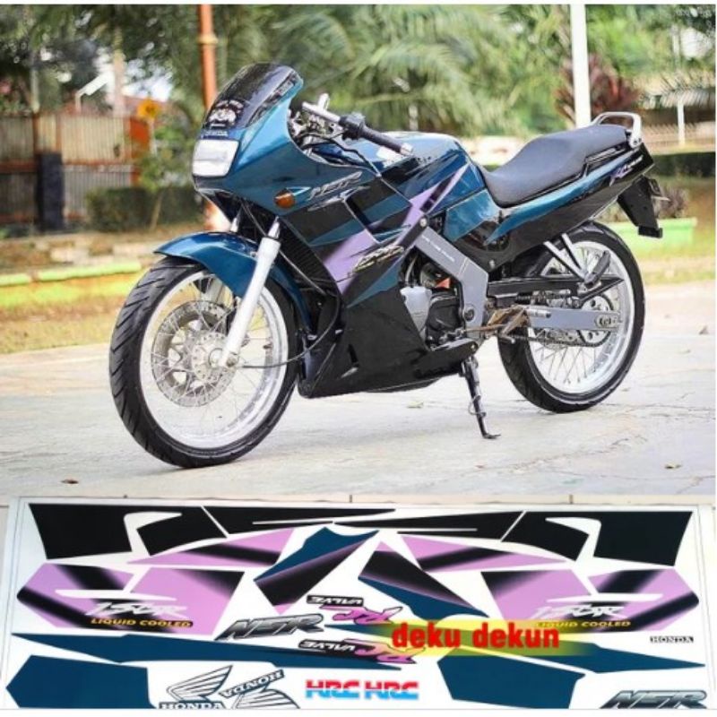 striping nsr / striping nsr 150r / striping honda nsr 150r / striping nsr 150r hijau ungu / striping