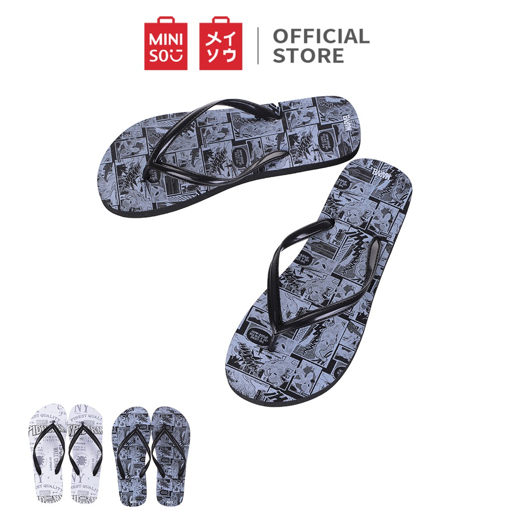  MINISO  Marvel  Sandal  Jepit Wanita Sandal  Flip Flops Sendal 