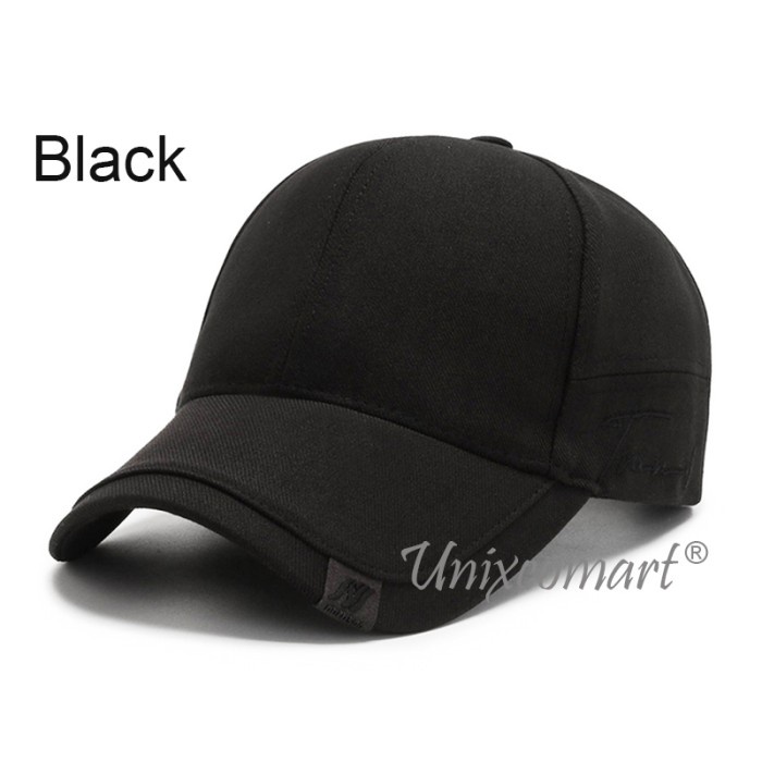 Topi Pria Topi Baseball DUKE Narason Hat Cap Casual Distro Fashion Pria Wanita - Black(E2F6) Topi Pr