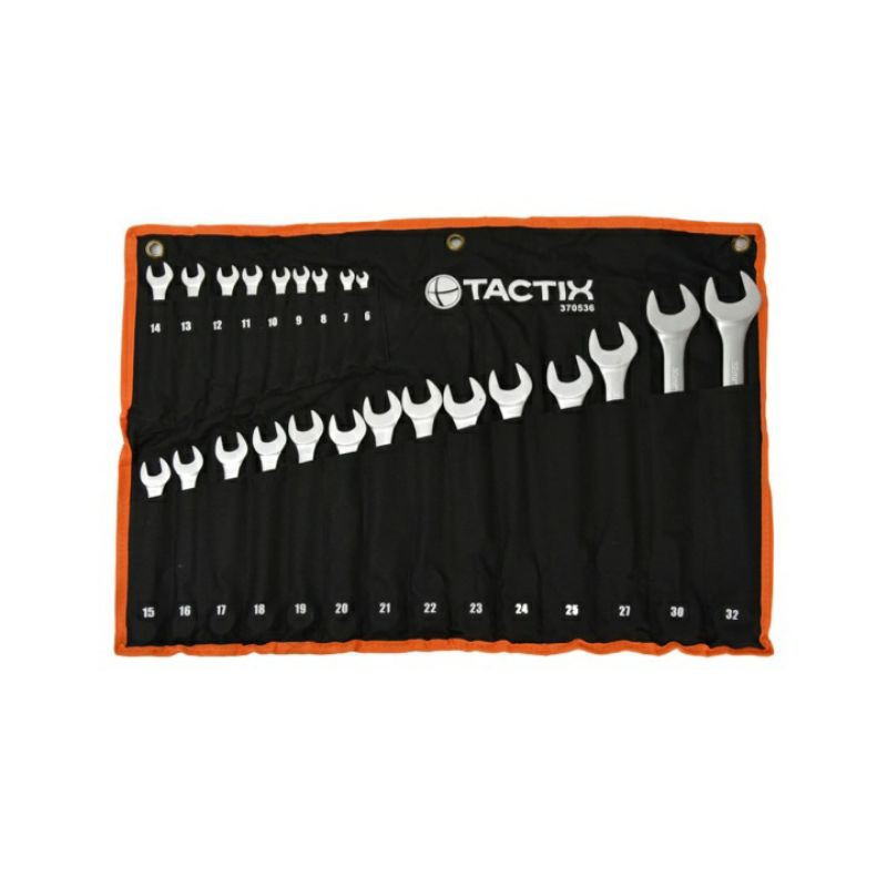 TACTIX KUNCI RING PAS 6-32MM 23 PCS