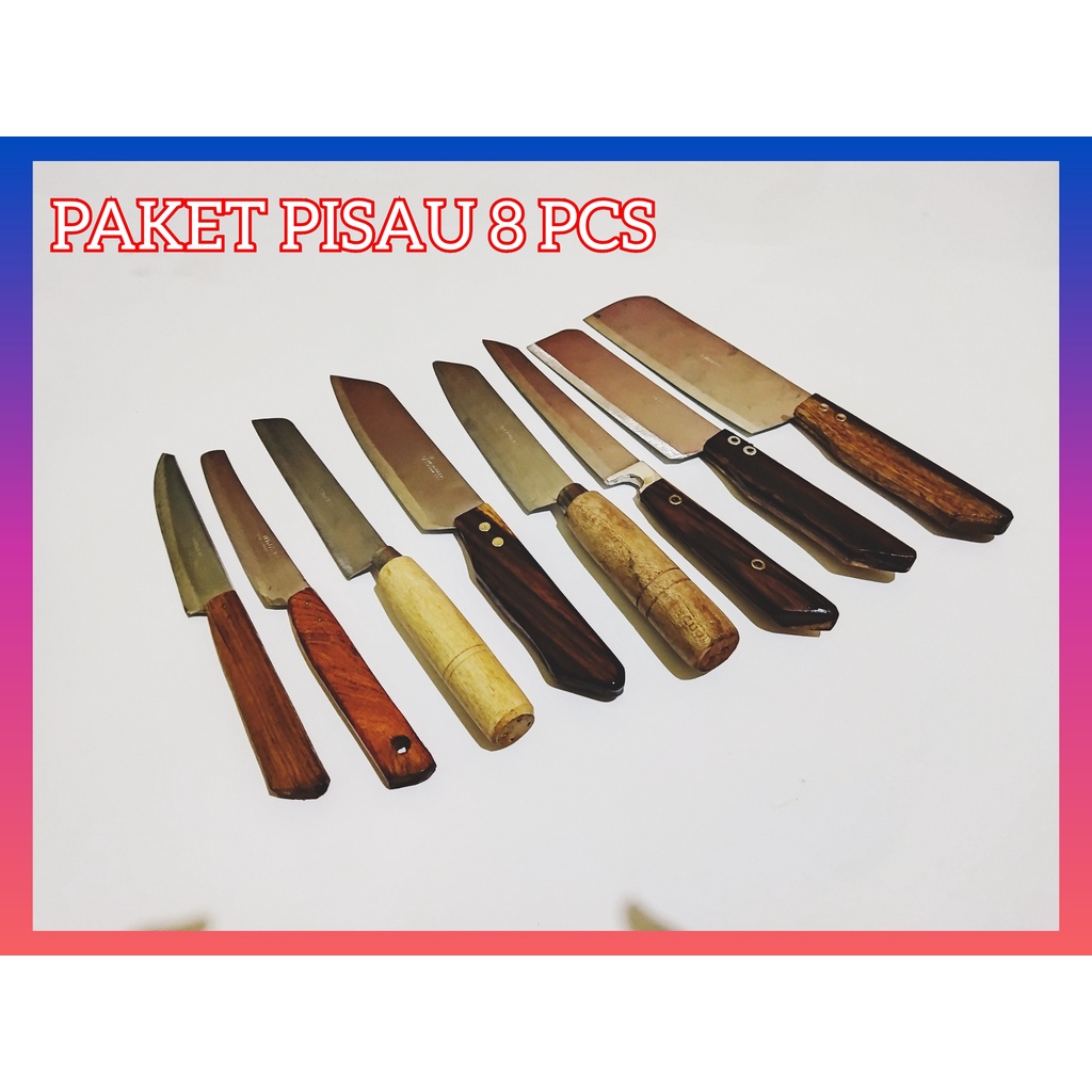 PAKET PISAU 8 PCS - PAKET HEMAT PISAU