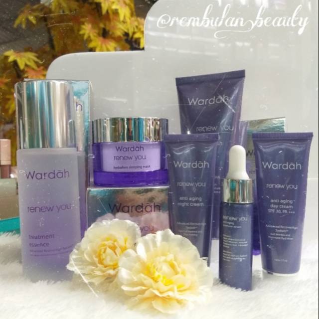 ☆ REMBULAN BEAUTY ☆ WARDAH PAKET RENEW YOU B | WARDAH KOSMETIK | SKIN CARE | CREAM ANTI AGING