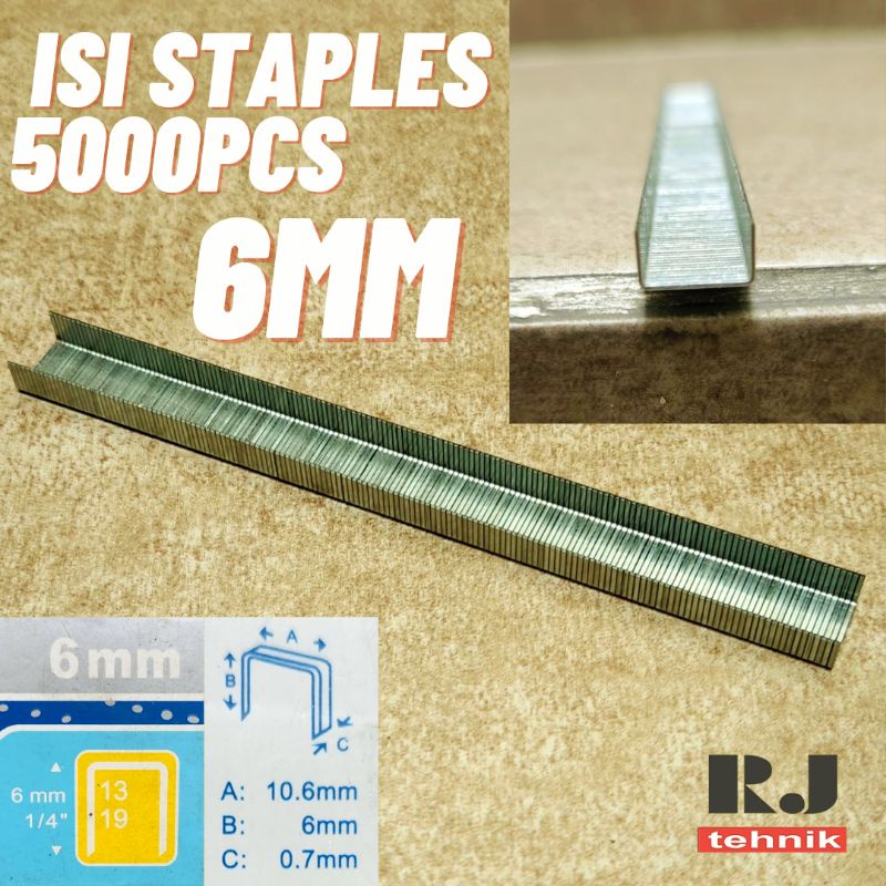 5000pcs Isi Refill Staples Tembakan Jok Kursi Sofa 6mm