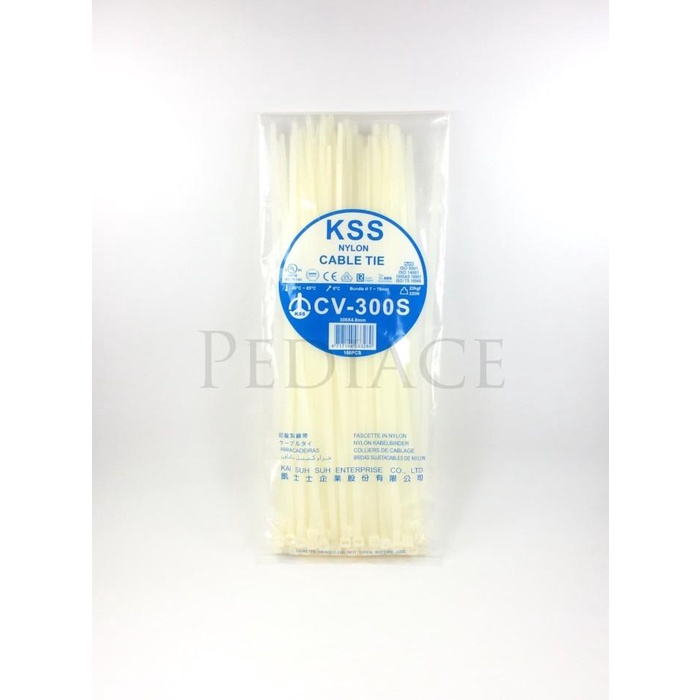 

Holder | Kabel Ties 30Cm (300X4,8Mm) Kss Nylon Cable Tie Cv-300S Taiwan 100Pcs