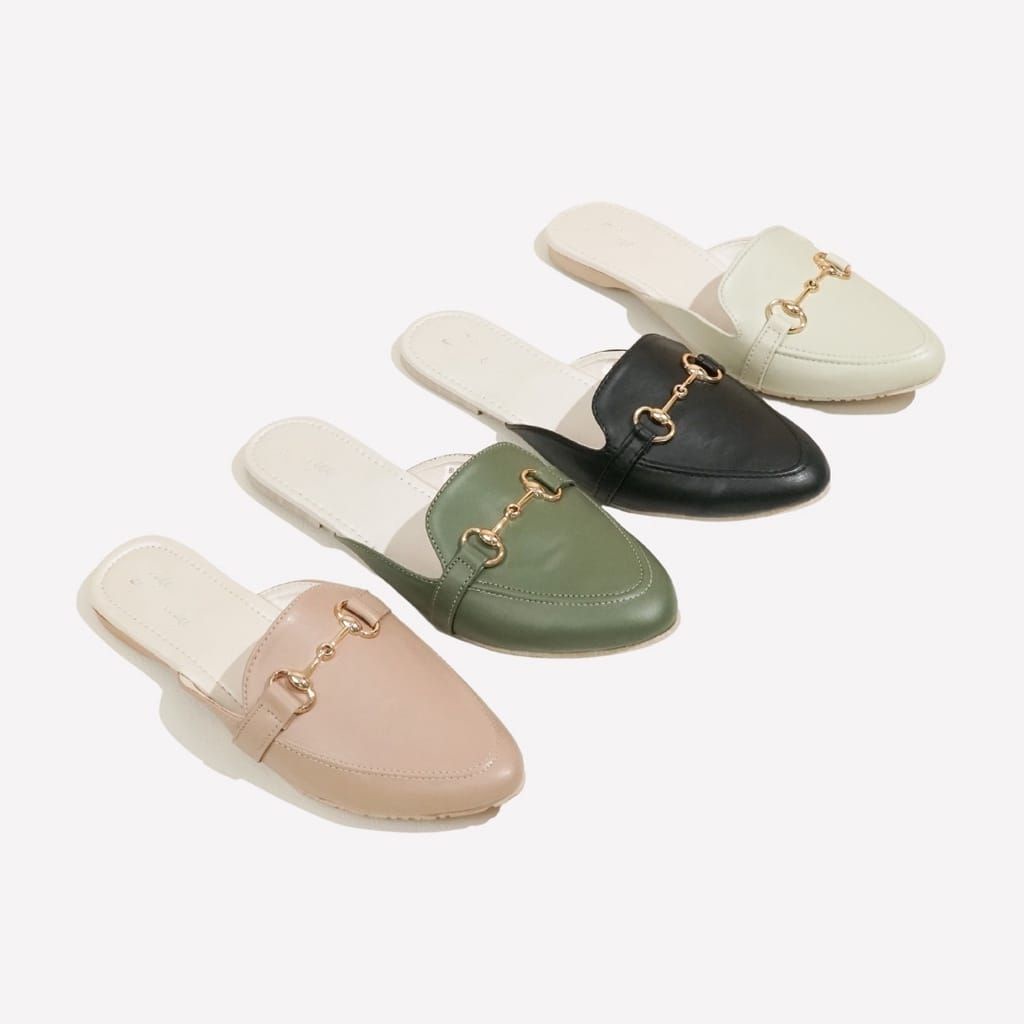 ZODE Mules Sandals Wanita / Bapau Sendal Wanita / Flatsehoes Wanita / Sepatu Selop Wanita / Slop San