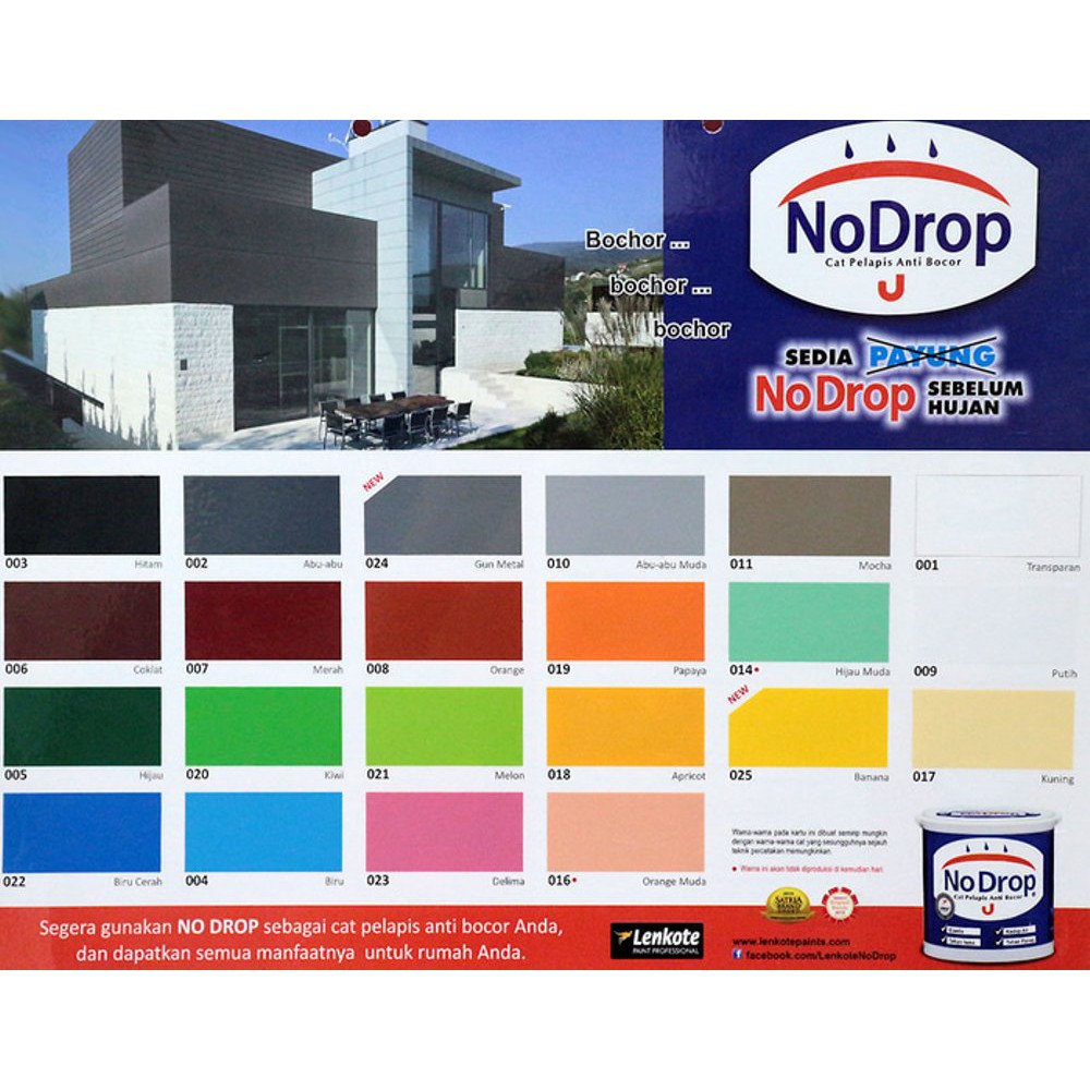 No Drop Water Proofing Warna 4 Kg Shopee Indonesia