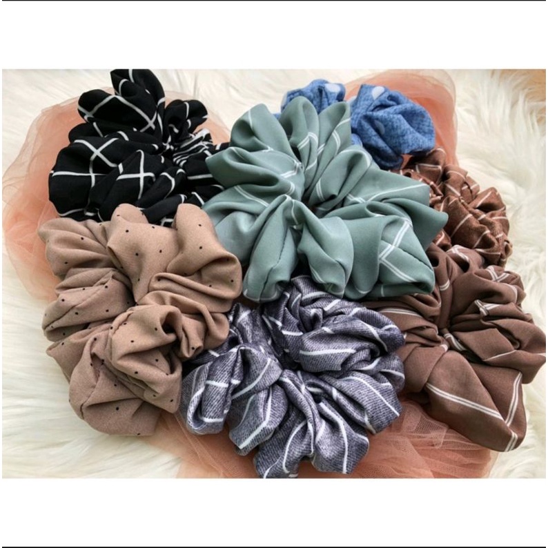 Scrunchie motif / cepol motif high quality by Duta Hijab