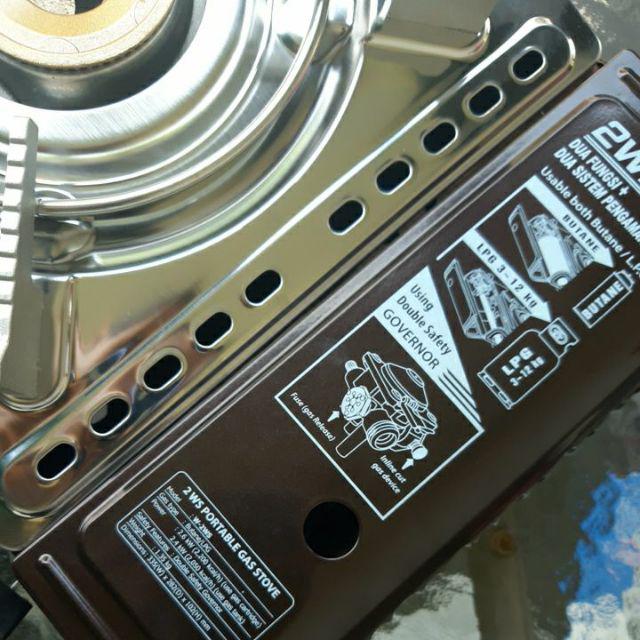 Winn Gas W-2ws Doubel Safety Lock Kompor Gas Portable Stainless Steel