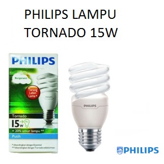 PHILIPS LAMPU TORNADO 12 WATT / 15 WATT