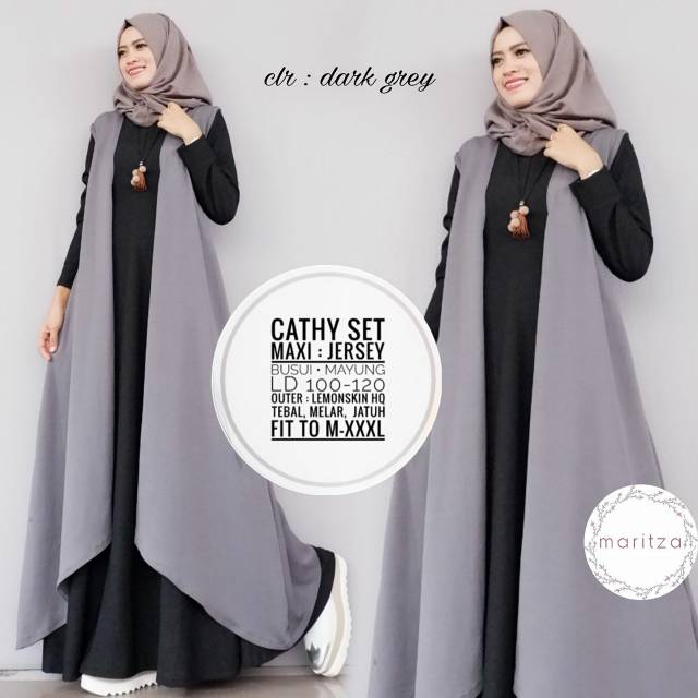 CATHY SET BISA COD(baju kekinian,murah wanita,fashion,setelan wanita,cardigan,ootd,fashion remaja)