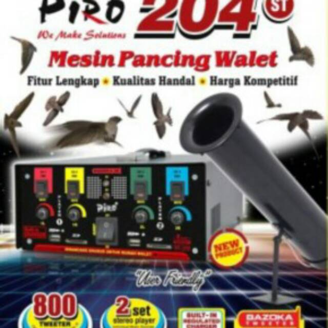 Ampli walet Piro 204 ST mesin pancing Amplifier Walet