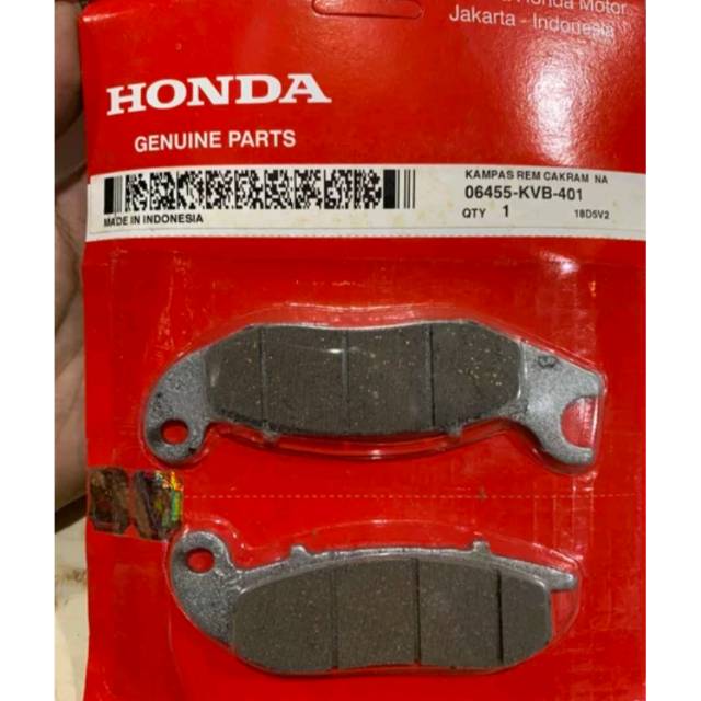 06455-KVB-401 KAMPAS REM DEPAN DEPAN  CRF 150 PCX ABS VARIO LAMA PISTON 2 ASLI 06455KVB401