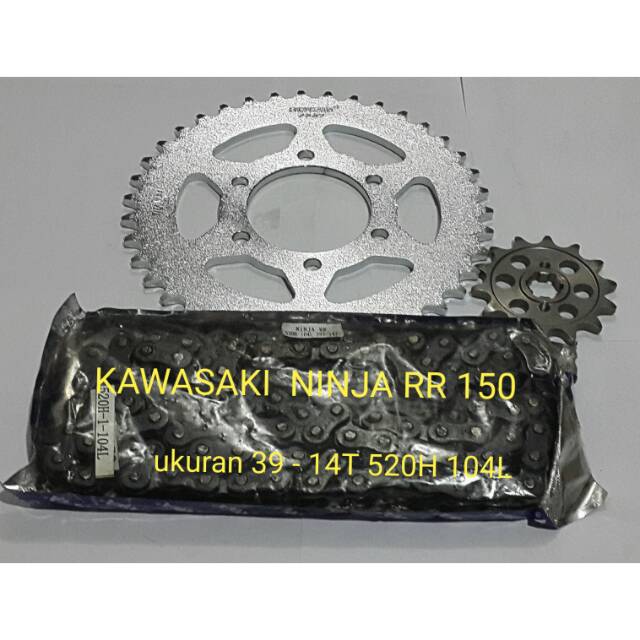gear set ninja rr 150 gear paket ninja rr 150 hard crome