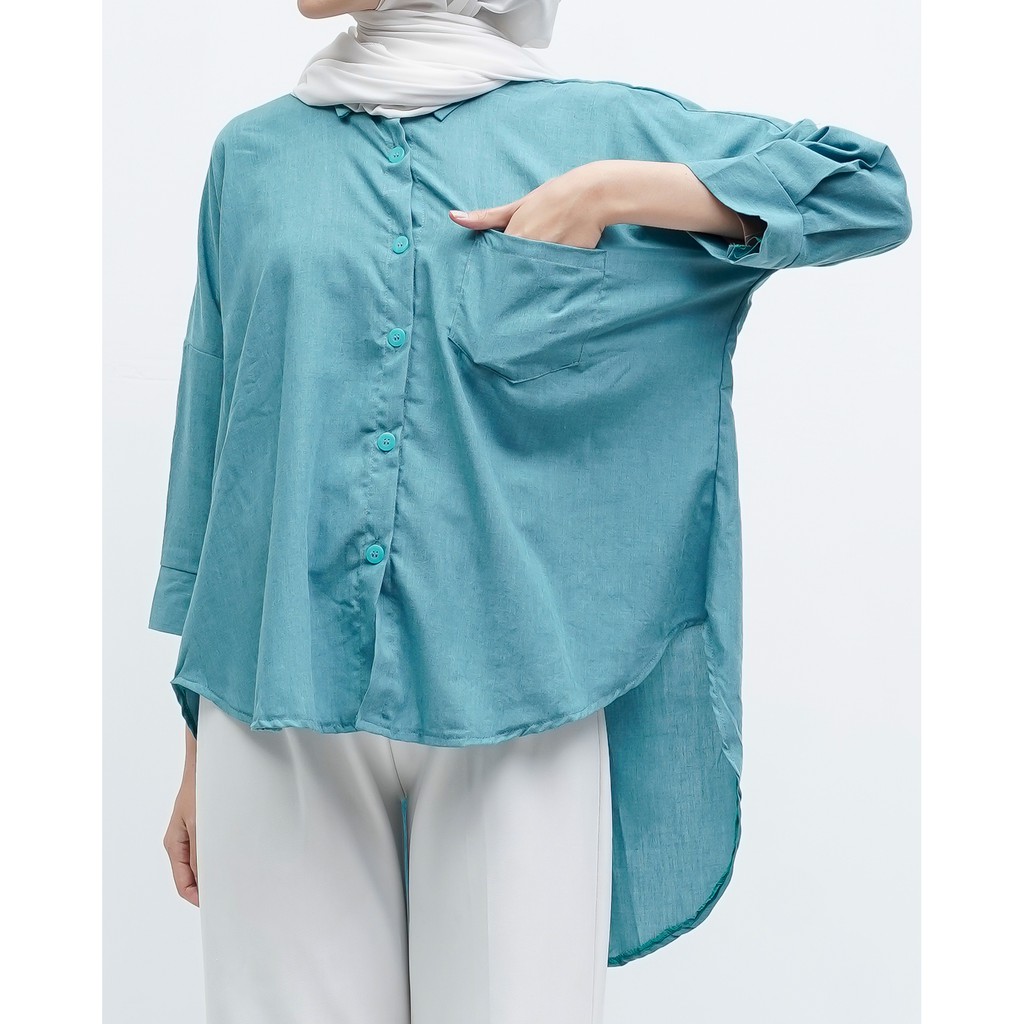 KEMEJA POLOS RAISA KATUN PREMIUM SHIRT BTS B089-Tosca