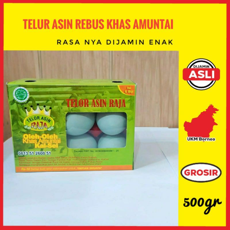 

Telor Asin Raja (Telur Asin) Oleh Oleh Banjarmasin Kalimantan