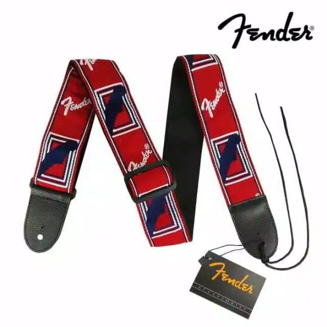 Strap Gitar Fender / Sabuk Gitar Elektrik Akustik Bass Original Fender