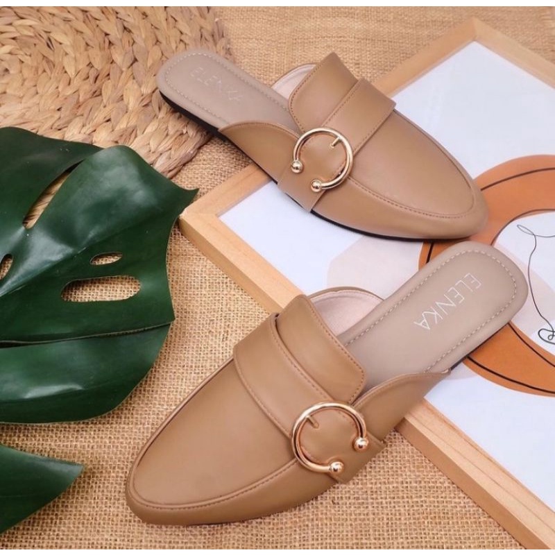 Sandal Mules Murah Size Jumbo ( kode : kayyo mocca )