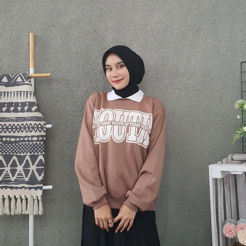 Nara Grosir - Youth Colar Sweater | Sweater Pria dan Wanita