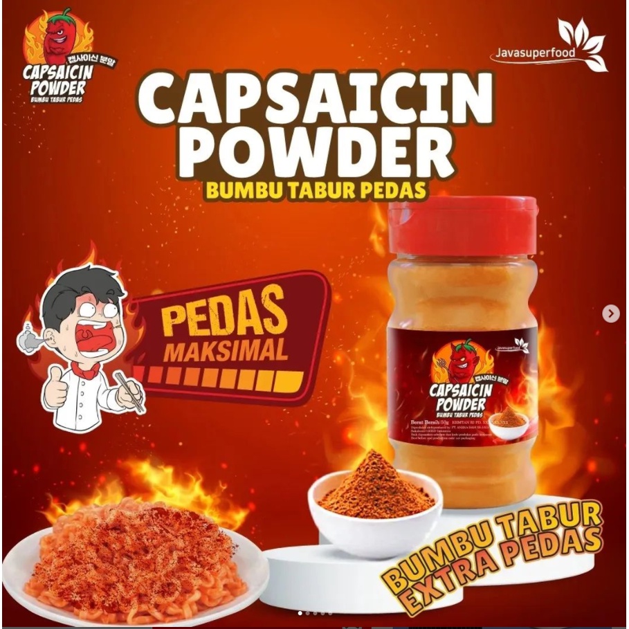 Bubuk Cabai Super Pedas - Capsaicin Powder - Abon Cabe -50gr