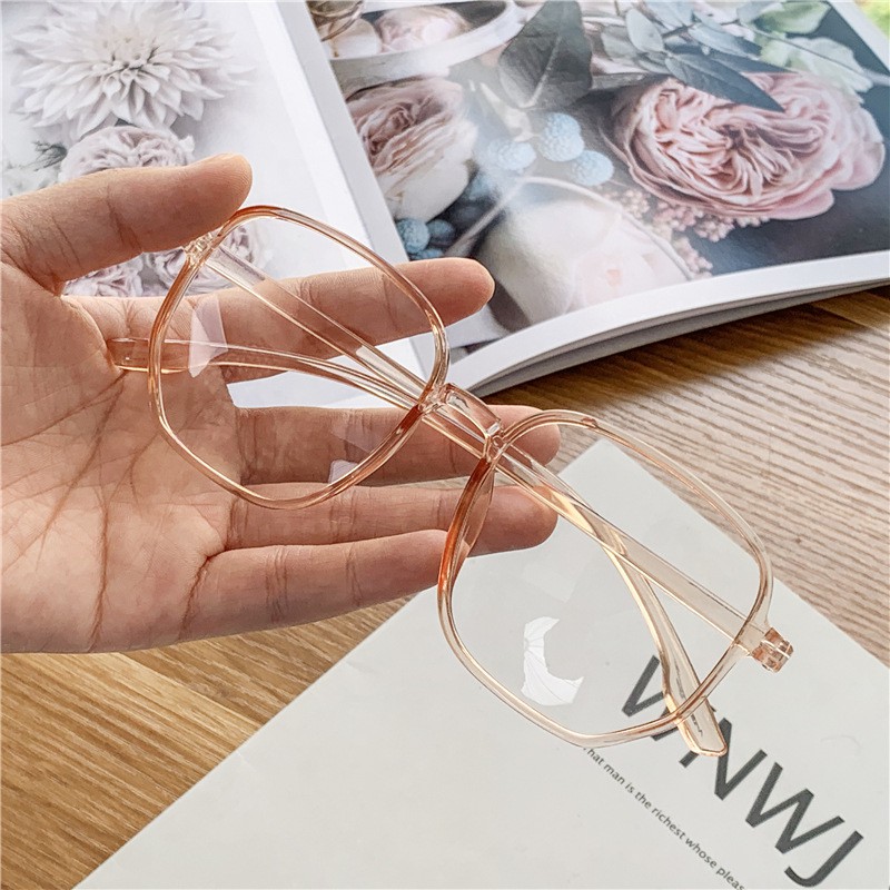 Satu7an KM09 Kacamata Petak Kacamata Fashion Style Korea Kacamata Wanita Frame Lensa Eyeglasses