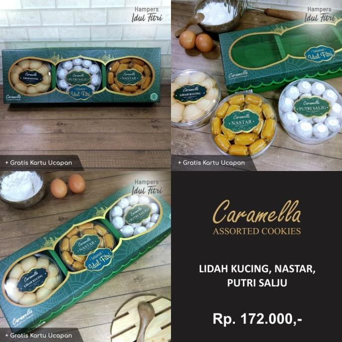 

Paket Hampers Kue Lebaran / Parcel Idul Fitri - Caramella Isi 3 Sale!!!R30F