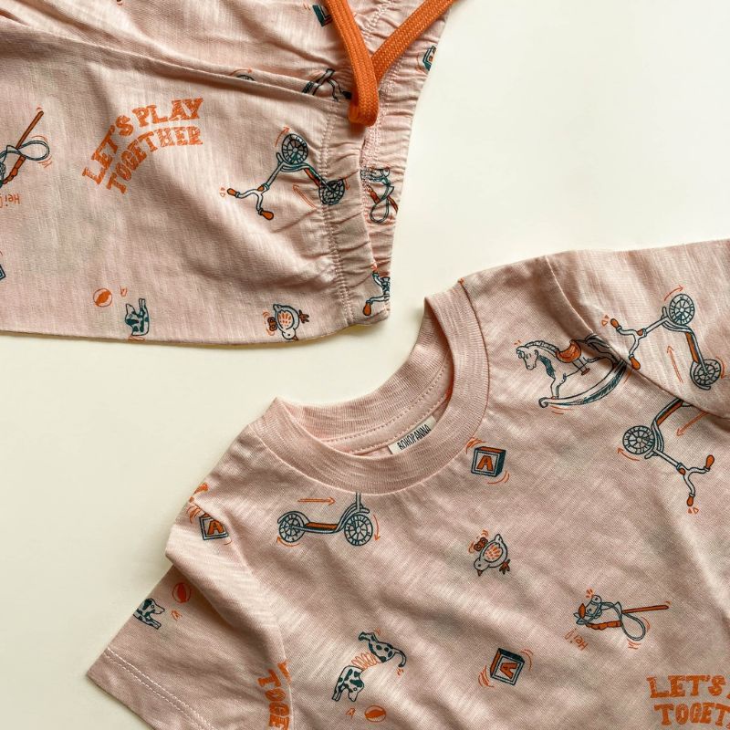 BohoBaby NICKO SET 6-10y / Bohopanna Boho Setelan Pendek-Panjang Anak UNISEX Laki Perempuan