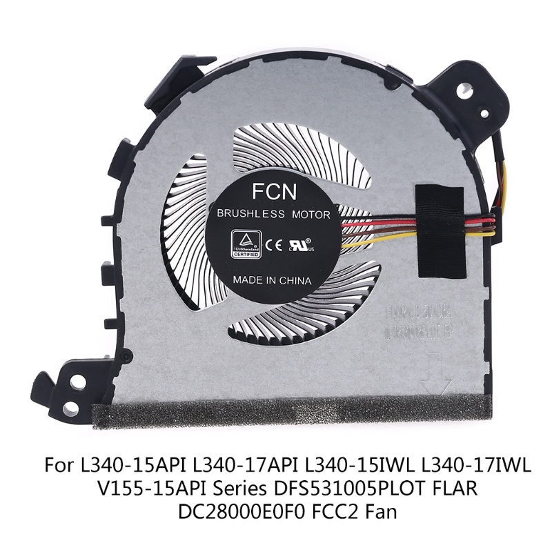 zzz Replacement CPU Cooling Fan for Ideapad L340-15API L340-17API L340-15IWL L340-17IWL V155-15API Series
