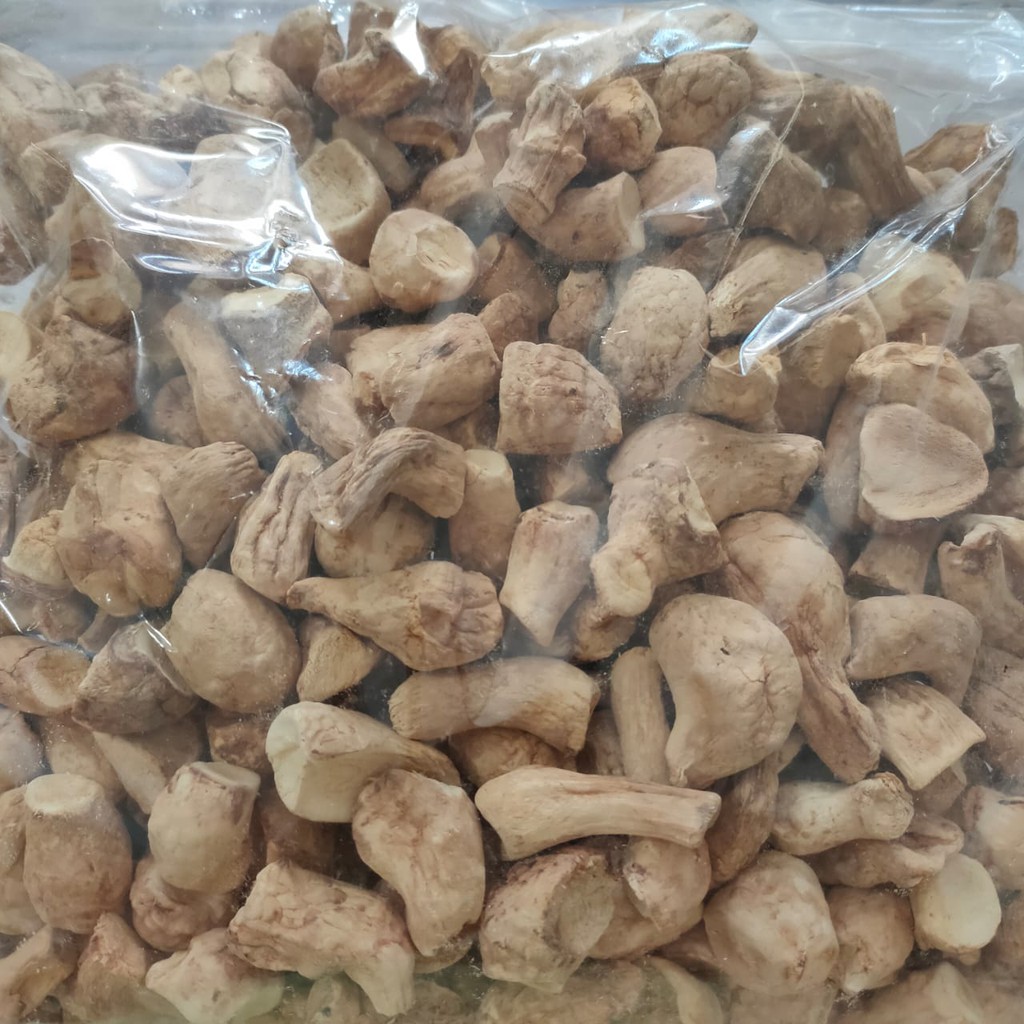 

250gr Kaki Jamur Kering Premium - Dried Mushroom Stem - Kaki Jamur Hioco