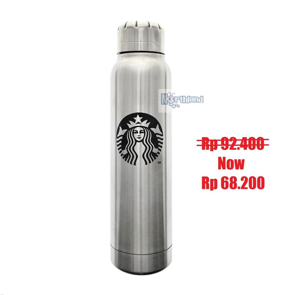 CUCI GUDANG  Tumbler Starbucks Swell Mini 300 Ml | SILVER | Botol Minum Termos 66